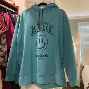 GANNI Smiley Face Hoodie